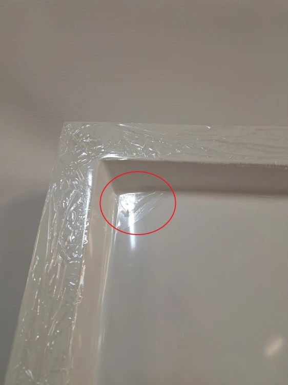 Wyprzedaż SCHEDPOL brodzik półokrągły 90 cm Wyrób II gatunek - IBS916
