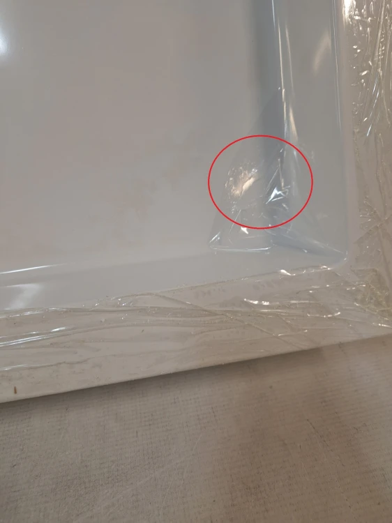 Wyprzedaż SCHEDPOL brodzik półokrągły 90 cm Wyrób II gatunek - IBS916
