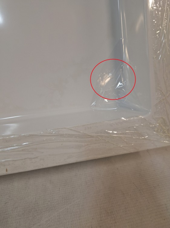 Wyprzedaż SCHEDPOL brodzik półokrągły 90 cm Wyrób II gatunek - IBS917