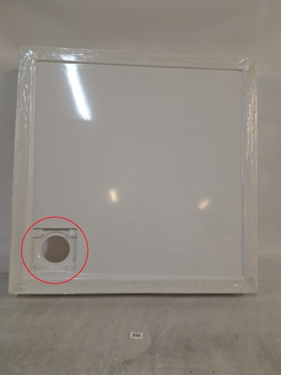 Wyprzedaż Schedpol brodzik kwadratowy 80 cm Wyrób II gatunek - IBS930