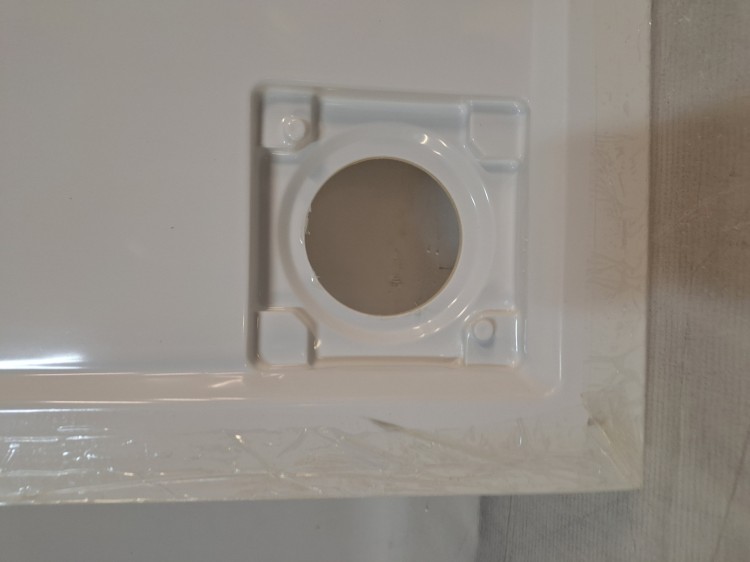 Wyprzedaż Schedpol brodzik kwadratowy 80 cm Wyrób II gatunek - IBS929