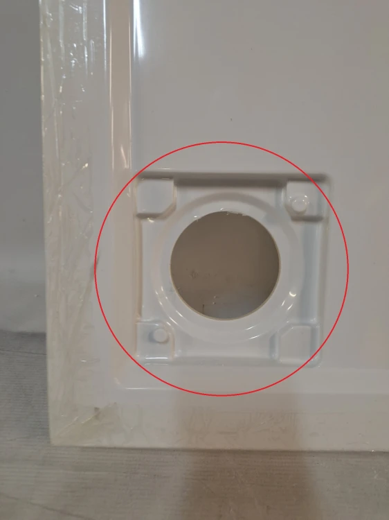 Wyprzedaż Schedpol brodzik kwadratowy 80 cm Wyrób II gatunek - IBS929