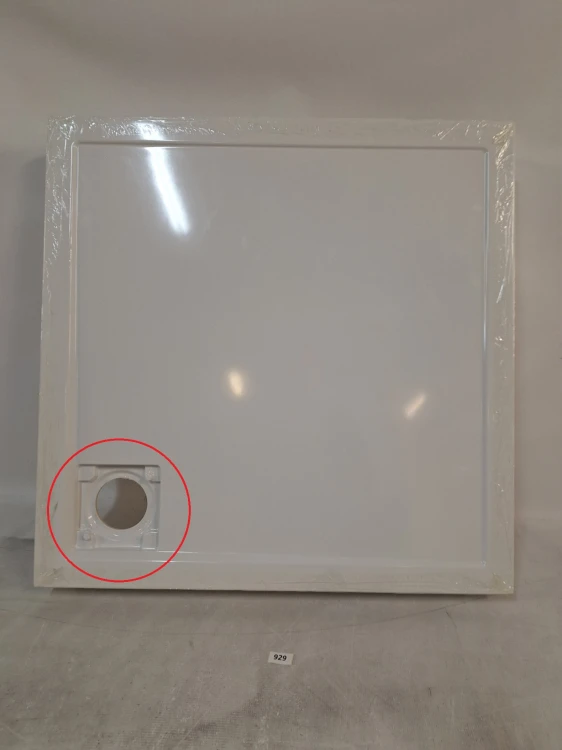 Wyprzedaż Schedpol brodzik kwadratowy 80 cm Wyrób II gatunek - IBS929
