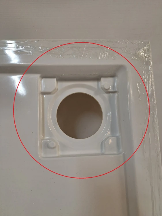 Wyprzedaż Schedpol brodzik kwadratowy 80 cm Wyrób II gatunek - IBS928