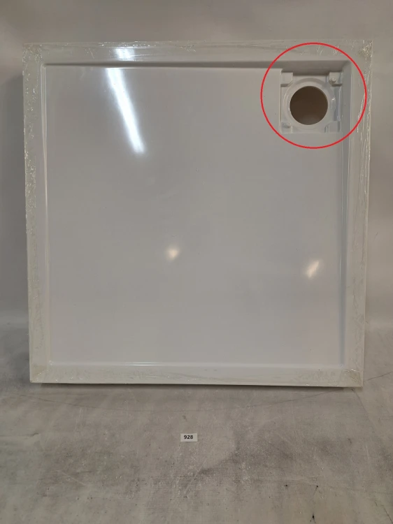 Wyprzedaż Schedpol brodzik kwadratowy 80 cm Wyrób II gatunek - IBS928