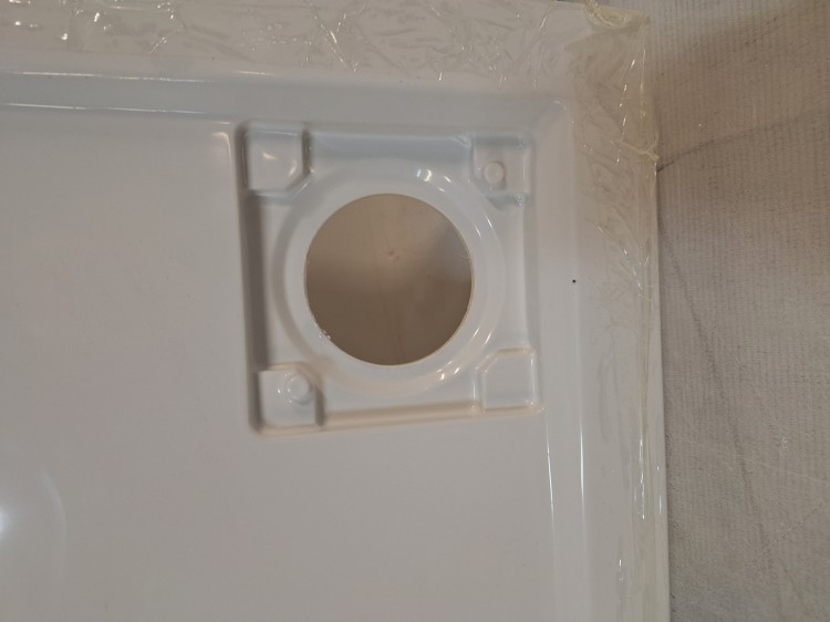 Wyprzedaż Schedpol brodzik kwadratowy 80 cm Wyrób II gatunek - IBS927