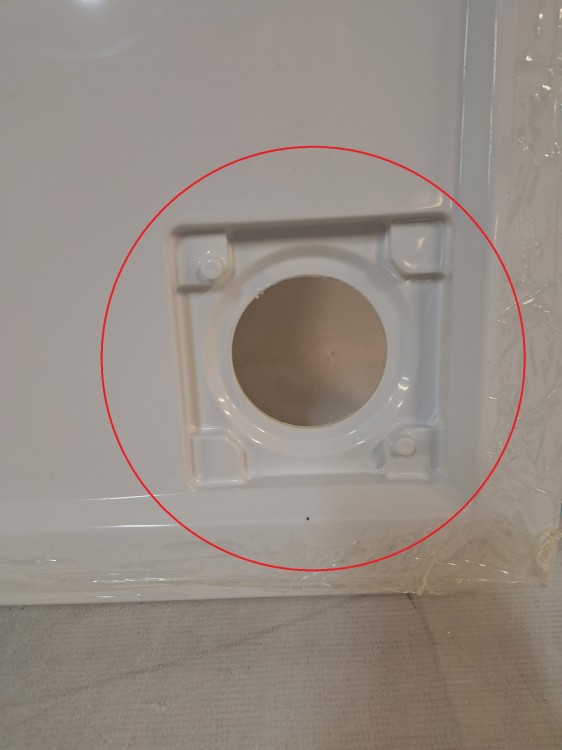 Wyprzedaż Schedpol brodzik kwadratowy 80 cm Wyrób II gatunek - IBS927