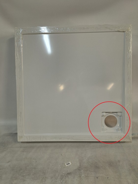 Wyprzedaż Schedpol brodzik kwadratowy 80 cm Wyrób II gatunek - IBS927