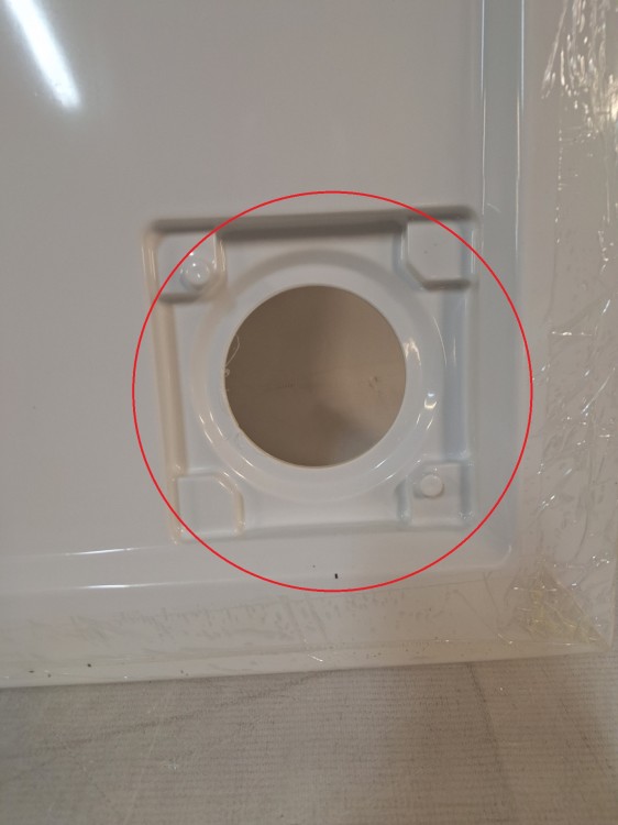 Wyprzedaż Schedpol brodzik kwadratowy 80 cm Wyrób II gatunek - IBS924
