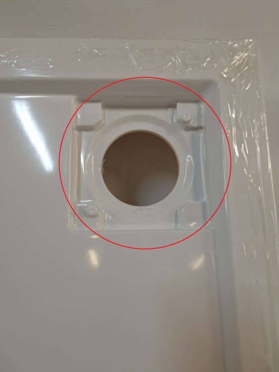 Wyprzedaż Schedpol brodzik kwadratowy 80 cm Wyrób II gatunek - IBS923