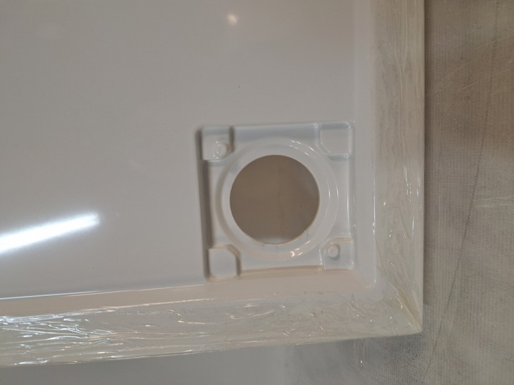 Wyprzedaż Schedpol brodzik kwadratowy 80 cm Wyrób II gatunek - IBS922