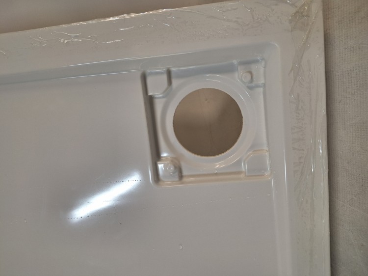 Wyprzedaż Schedpol brodzik kwadratowy 80 cm Wyrób II gatunek - IBS920