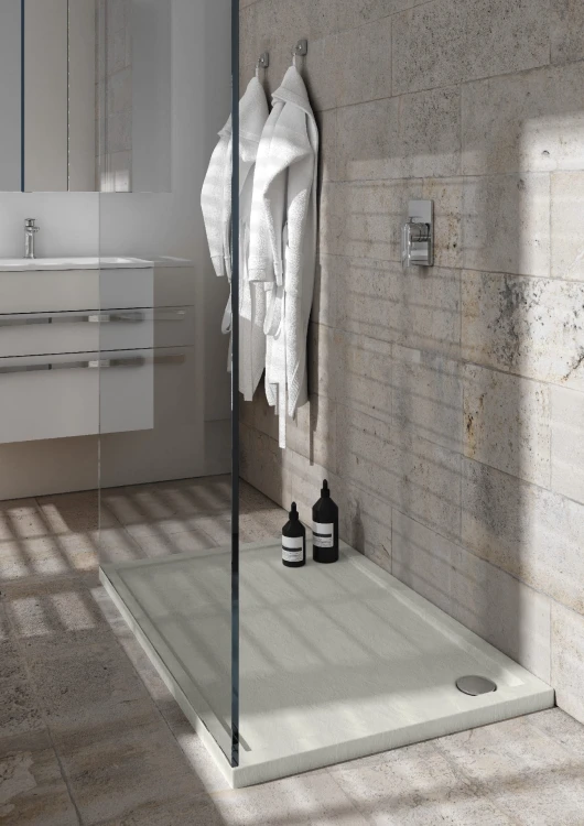 Wyprzedaż Schedpol Caspar New Cement Stone brodzik cementowy kamień prostokątny 80x100 cm 3.2336/CT/ST