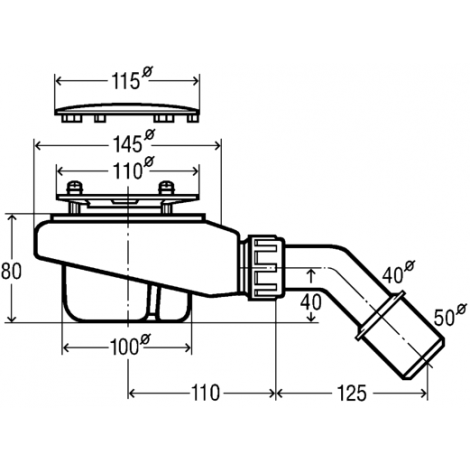 Wyprzedaż Schedpol Caspar New Cement Stone  brodzik cementowy kamień kwadratowy 90x90 cm 3.2331/CT/ST