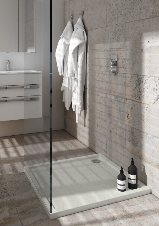 Wyprzedaż Schedpol Caspar New Cement Stone  brodzik cementowy kamień kwadratowy 80x80 cm 3.2330/CT/ST