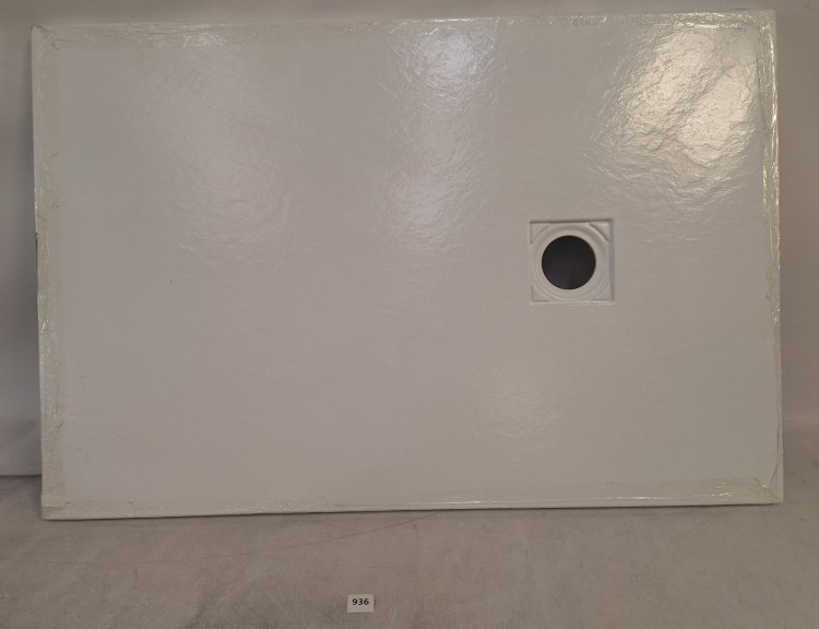 Wyprzedaż Schedpol White Stone brodzik prostokątny biały kamień 80x120 cm Wyrób II gatunek -IBS936