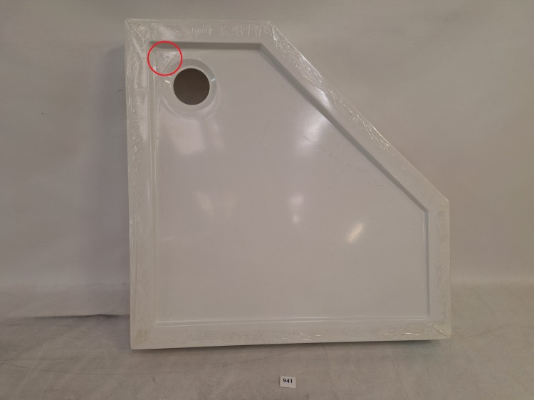 Wyprzedaż Schedpol  brodzik pieciokątny 80x80x12 cm Wyrób II gatunek - IBS941