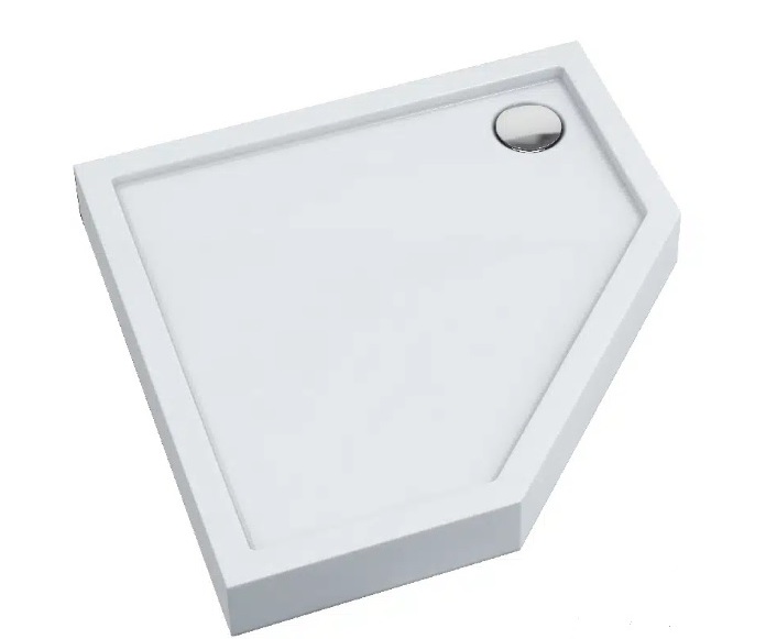 Wyprzedaż Schedpol  brodzik pieciokątny 80x80x12 cm Wyrób II gatunek - IBS942