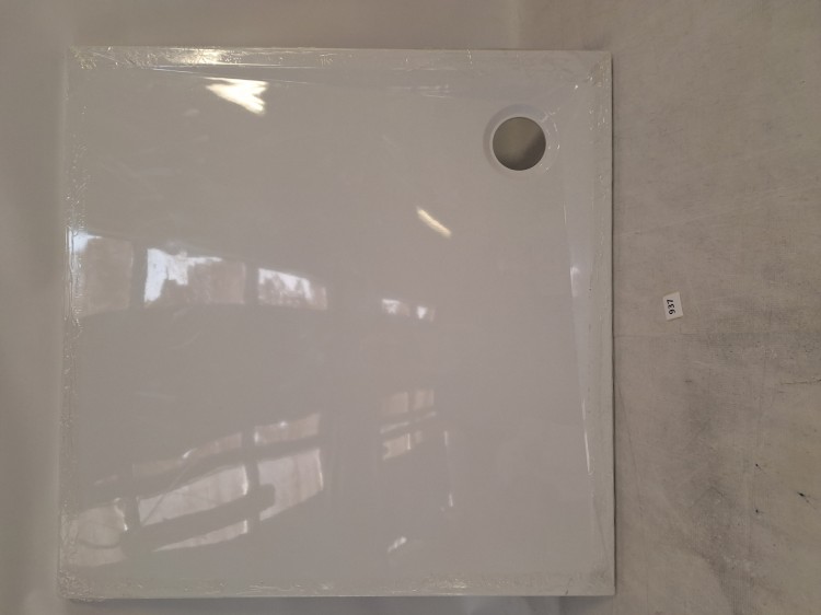 Wyprzedaż Schedpol brodzik kwadratowy 90 cm Wyrób II gatunek - IBS937