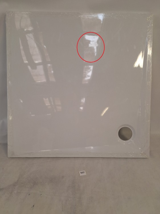 Wyprzedaż Schedpol brodzik kwadratowy 90 cm Wyrób II gatunek - IBS937