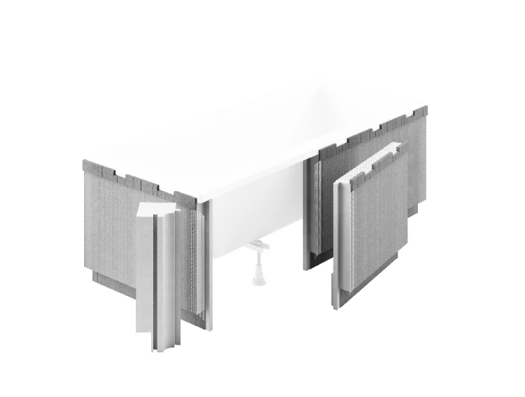 Schedpol Tara wanna 170x70 cm z obudową Led 3.583/OULED/S