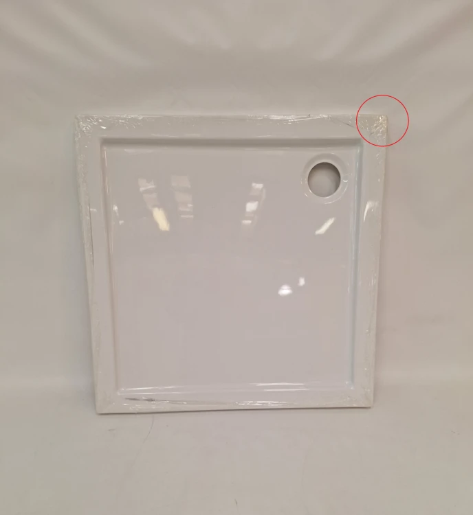 Wyprzedaż SCHEDPOL brodzik kwadratowy 80 cm Wyrób II gatunek - IBS1004