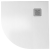 Kompielka Tano White Stone (struktura kamienia) brodzik prysznicowy akrylowy z maskownicą biały półokrągły 90x90 cm