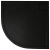 Kompielka Movo Black Stone (czarna struktura) brodzik prysznicowy akrylowy czarny półokrągły  90x90 cm