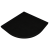 Kompielka Movo Black Stone (czarna struktura) brodzik prysznicowy akrylowy czarny półokrągły  80x80 cm