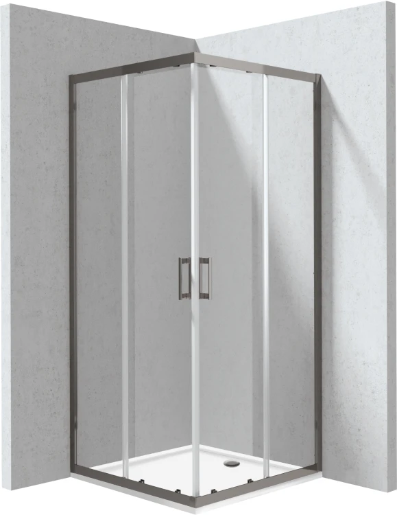 Deante Funkia Evo Kabina prysznicowa z brodzikiem kwadratowa 80x80 cm KYCPD088P