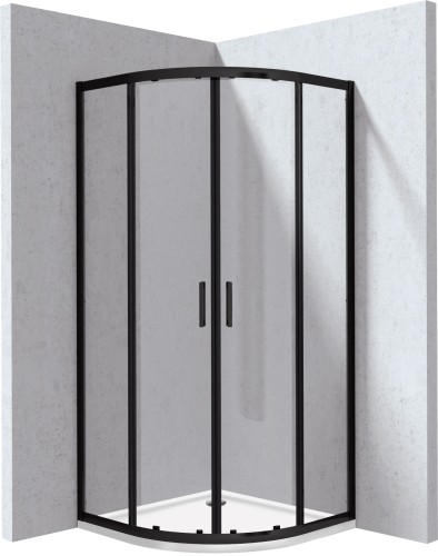 Deante Funkia Kabina prysznicowa z brodzikiem półokrągła 80x80 cm KYPPN088P