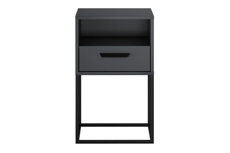 Comad  Szafka nocna 40 cm z 1 szufladą antracyt navello antracit 61-40-1s1o