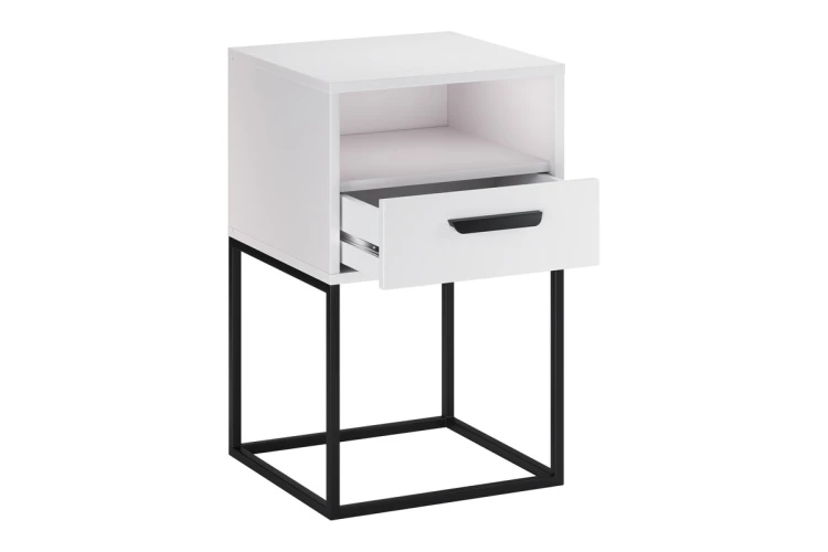 Comad  Szafka nocna 40 cm z 1 szufladą biały navello white 61-40-1s1o