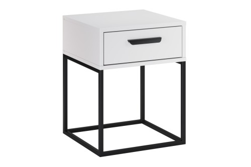 Comad  Szafka nocna 40 cm 1 szuflada biały navello white 61-40-1s