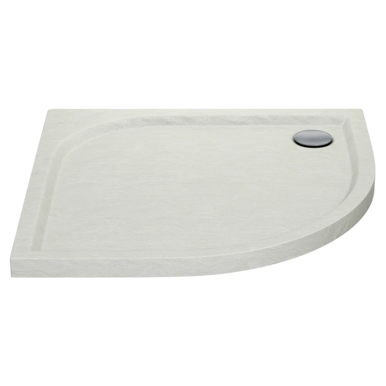 Wyprzedaż Schedpol Brodzik półokrągły Cement  Stone 80x80x5 cm niski