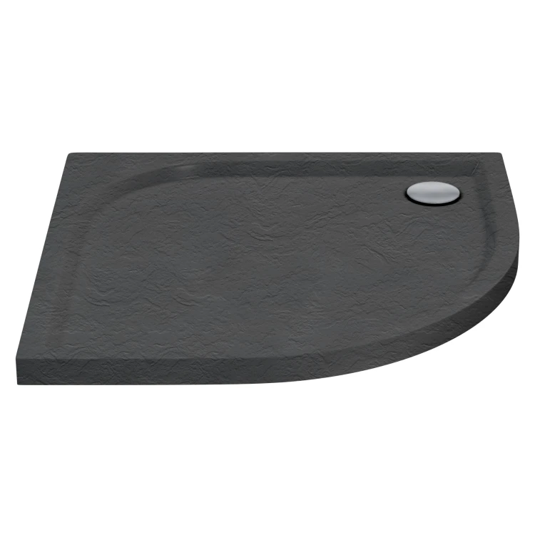 Wyprzedaż Schedpol Brodzik półokrągły Grey Stone 90x90x5 cm niski
