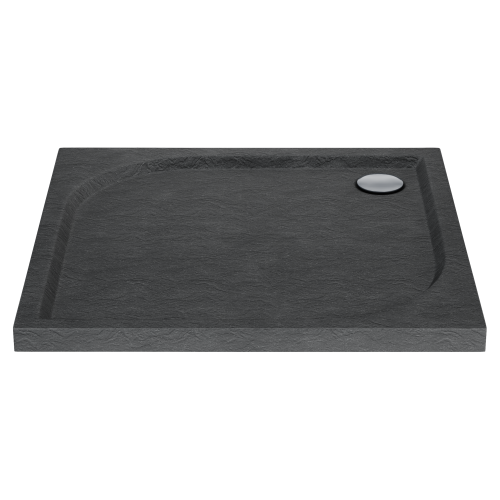 Wyprzedaż Schedpol Brodzik kwadratowy Black Stone 90x90x5 cm niski