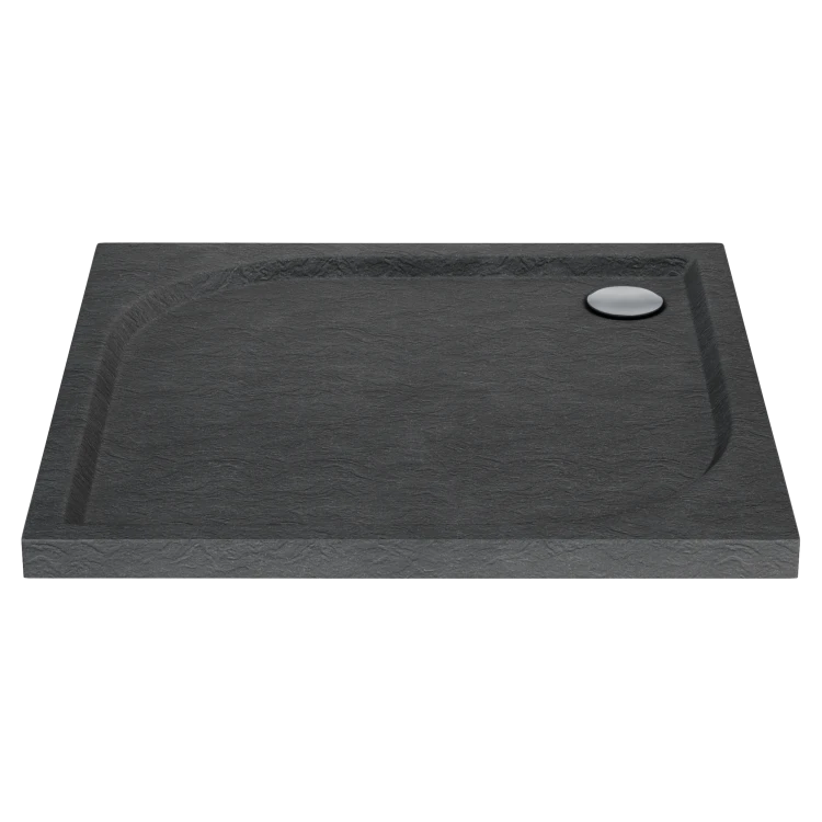 Wyprzedaż Schedpol Brodzik kwadratowy Black Stone 80x80x5 cm niski