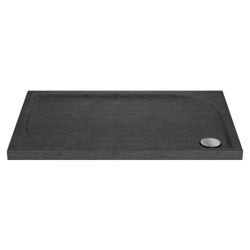 Wyprzedaż Schedpol Brodzik prostokątny Black Stone   80x100 cm niski