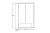 Comad Szafka z Lustrem 80 cm 2 Drzwi DOROTHY RISTRETTO 84-60-2D