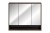 Comad Szafka z Lustrem 100cm 3 Drzwi DOROTHY RISTRETTO 84-100-3D