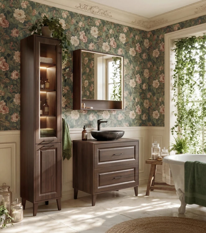 Comad Szafka pod umywalkę 80 cm 2 szuflady DOROTHY RISTRETTO 82-80-46-2S