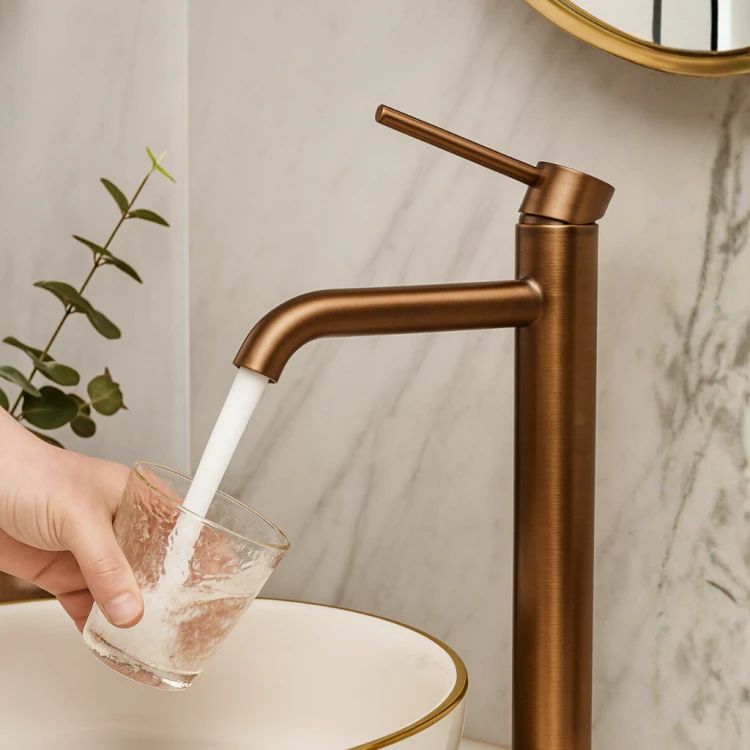 Balneo Bateria umywalkowa CASCADE model 2 COPPER