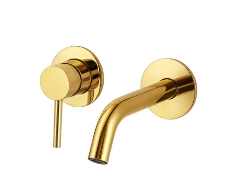 Balneo Bateria umywalkowa podtynkowa CASCADE model 3 SHINY GOLD