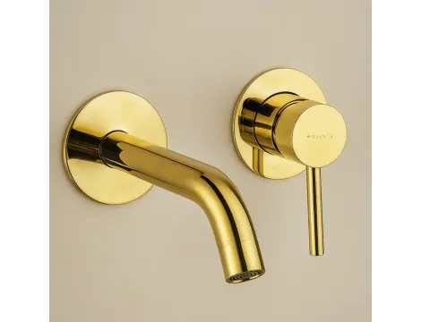 Balneo Bateria umywalkowa podtynkowa CASCADE model 3 SHINY GOLD