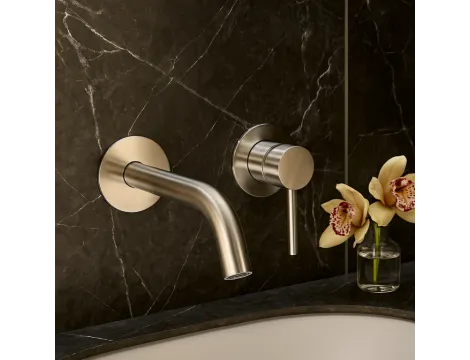 Balneo Bateria umywalkowa podtynkowa CASCADE model 3 INOX