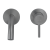 Balneo Bateria umywalkowa podtynkowa CASCADE model 3 GUN METAL