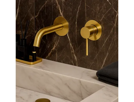 Balneo Bateria umywalkowa podtynkowa CASCADE model 3 GOLD