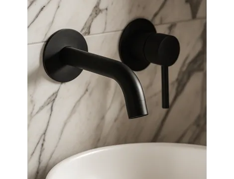 Balneo Bateria umywalkowa podtynkowa CASCADE model 3 BLACK