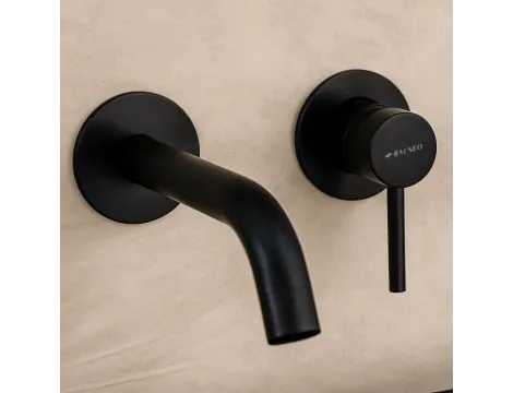 Balneo Bateria umywalkowa podtynkowa CASCADE model 3 BLACK